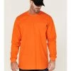 Hawx Men's FR Pocket Long Sleeve Work T-Shirt Orange 2 Hawx Men's FR Pocket Long Sleeve Work T-Shirt Orange -Hawx Shop 2000357995 800 P1