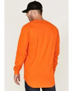 Hawx Men's FR Pocket Long Sleeve Work T-Shirt  Orange -Hawx Shop 2000357995 800 P4