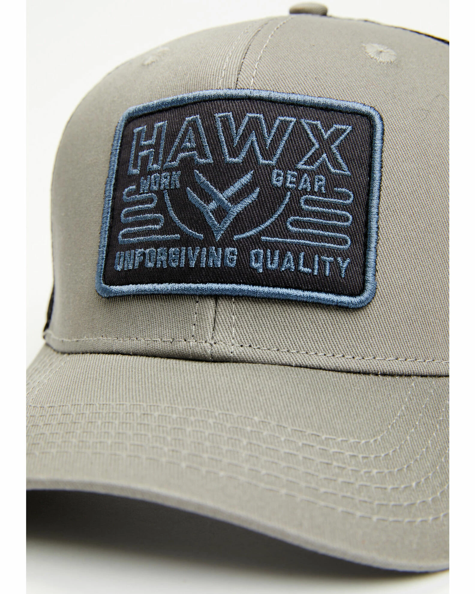 Hawx Men's Grey & Black Recreation Logo Patch Mesh-Back Ball Cap 4 Hawx Men's Grey & Black Recreation Logo Patch Mesh-Back Ball Cap - Image 2