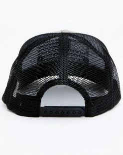 Hawx Men's Grey Embroidered Logo Flag Mesh-Back Ball Cap  -Hawx Shop 2000358368 020 P3