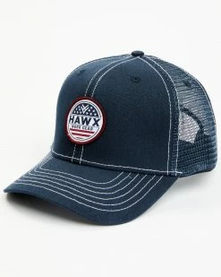 Hawx Men's Navy Stars & Stripes Circle Logo Patch Mesh-Back Ball Cap 8 Hawx Men's Navy Stars & Stripes Circle Logo Patch Mesh-Back Ball Cap -Hawx Shop 2000358369 410 P1 1