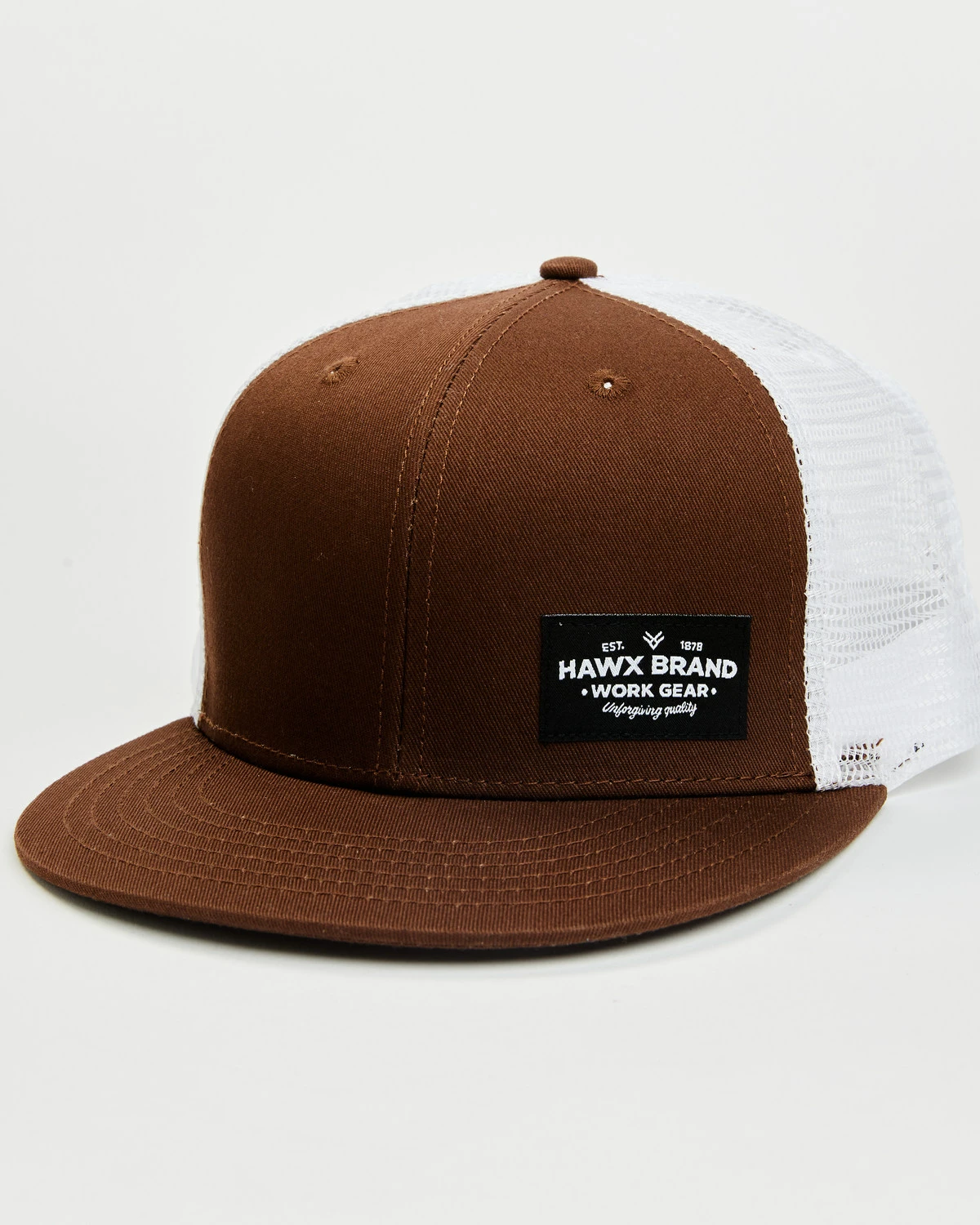 Hawx Men's Brown Small Corner Patch Mesh-Back Ball Cap 6 Hawx Men's Brown Small Corner Patch Mesh-Back Ball Cap - Image 4