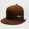 Hawx Men's Brown Small Corner Patch Mesh-Back Ball Cap 1 Hawx Men's Brown Small Corner Patch Mesh-Back Ball Cap -Hawx Shop 2000358370 200 P1