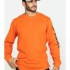 Hawx Men's Logo Long Sleeve Work T-Shirt - Big Orange 2 Hawx Men's Logo Long Sleeve Work T-Shirt - Big Orange -Hawx Shop 2000358612 800 P1