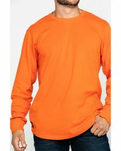 Hawx Men's Logo Long Sleeve Work T-Shirt - Big  Orange -Hawx Shop 2000358612 800 P4