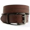 Hawx Men's Double Stitch Center Double Prong Belt Brown 1 Hawx Men's Double Stitch Center Double Prong Belt Brown -Hawx Shop 2000359071 200 P1