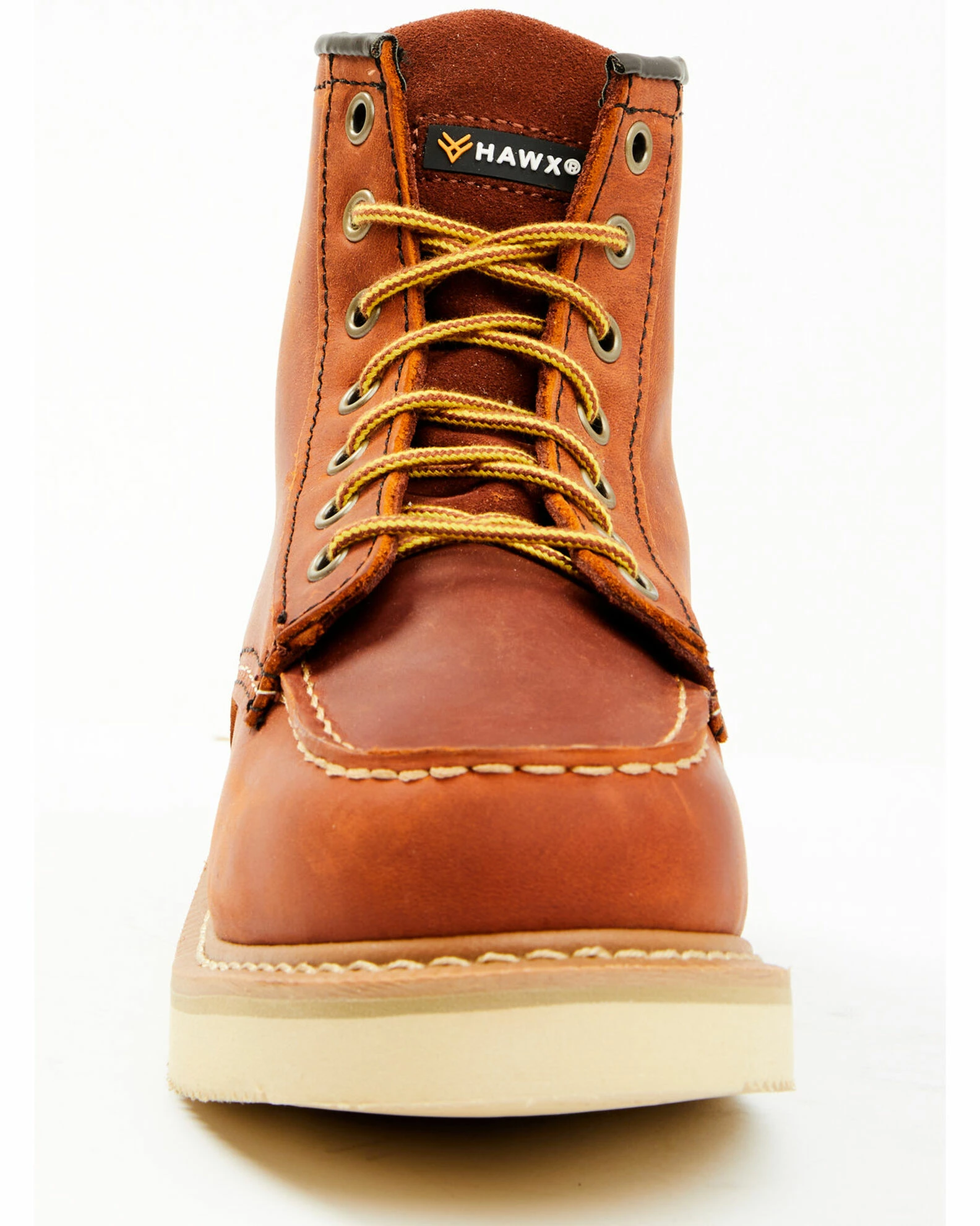 Hawx Women's Gradient Lace-Up Work Boots - Soft Toe Brown 6 Hawx Women's Gradient Lace-Up Work Boots - Soft Toe Brown - Image 4