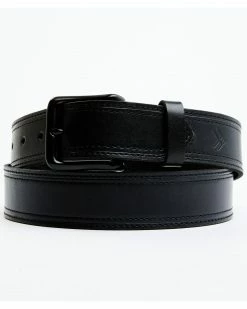 Hawx Men's Smooth Leather Belt Black