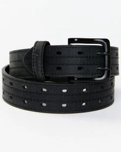 Hawx Men's Double Prong Reinforced Leather Belt