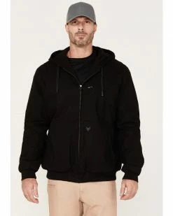 Hawx Men's Pro Hooded Bomber Jacket - Big & Tall Black
