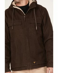 Hawx Men's Weathered Sherpa Lined Jacket Brown -Hawx Shop 2000373712 200 P3