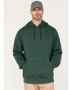 Hawx Men's Primo Logo Graphic Fleece Hooded Work Sweatshirt Dark Green