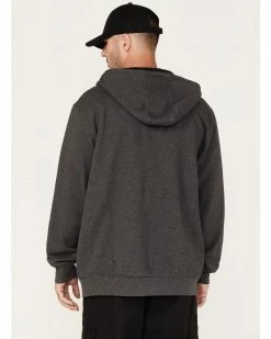 Hawx Men's Logo Thermal Hooded Zip Sweatshirt Charcoal -Hawx Shop 2000373730 022 P4