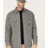 Hawx Men's Channel Quilted Flannel Button-Down Shirt Jacket Grey 2 Hawx Men's Channel Quilted Flannel Button-Down Shirt Jacket Grey -Hawx Shop 2000373735 020 P1