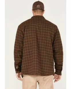 Hawx Men's Sherpa Lined Shirt Jacket Pecan 10 Hawx Men's Sherpa Lined Shirt Jacket Pecan -Hawx Shop 2000373738 202 P4