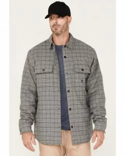 Hawx Men's Sherpa Lined Shirt Jacket Charcoal