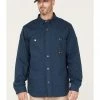 Hawx Men's Weathered Ripstop Snap Shirt Jacket Dark Blue -Hawx Shop 2000373743 401 P1