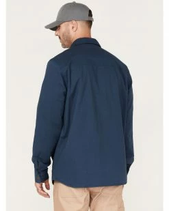 Hawx Men's Weathered Ripstop Snap Shirt Jacket - Big & Tall Dark Blue -Hawx Shop 2000373744 401 P4