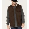 Hawx Men's Weathered Sherpa Lined Work Vest Dark Brown 1 Hawx Men's Weathered Sherpa Lined Work Vest Dark Brown -Hawx Shop 2000373751 201 P1