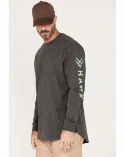 Hawx Men's Logo Graphic Work T-Shirt 