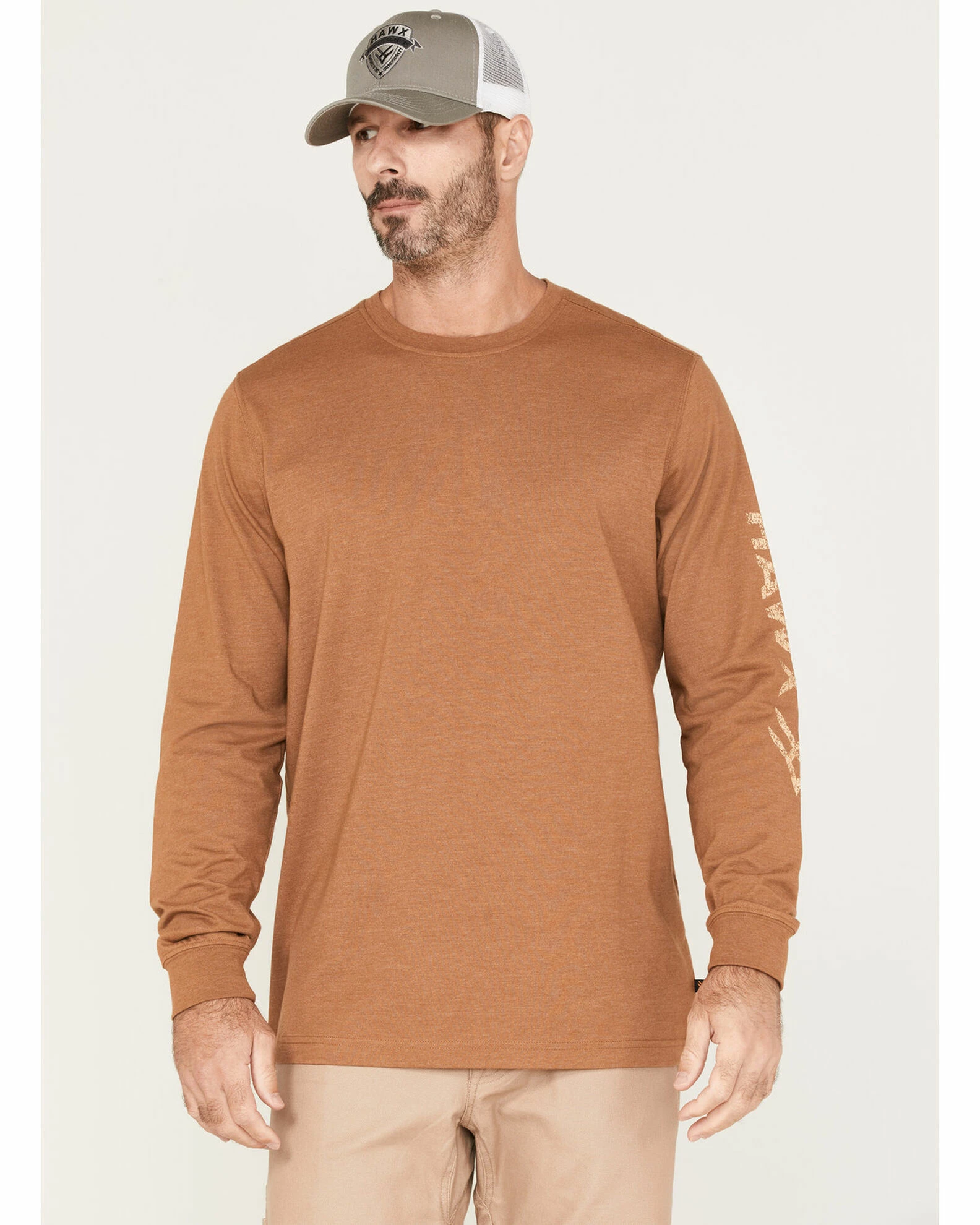 Hawx Men's Flag Logo Graphic Work T-Shirt 3 Hawx Men's Flag Logo Graphic Work T-Shirt