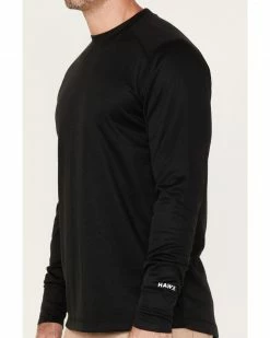 Hawx Men's Midweight Baselayer Crew Thermal Work Shirt  Black -Hawx Shop 2000373789 001 P3