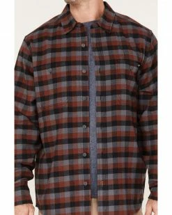Hawx Men's Checker Long Sleeve Button-Down Flannel Burgundy 9 Hawx Men's Checker Long Sleeve Button-Down Flannel Burgundy -Hawx Shop 2000373792 640 P3