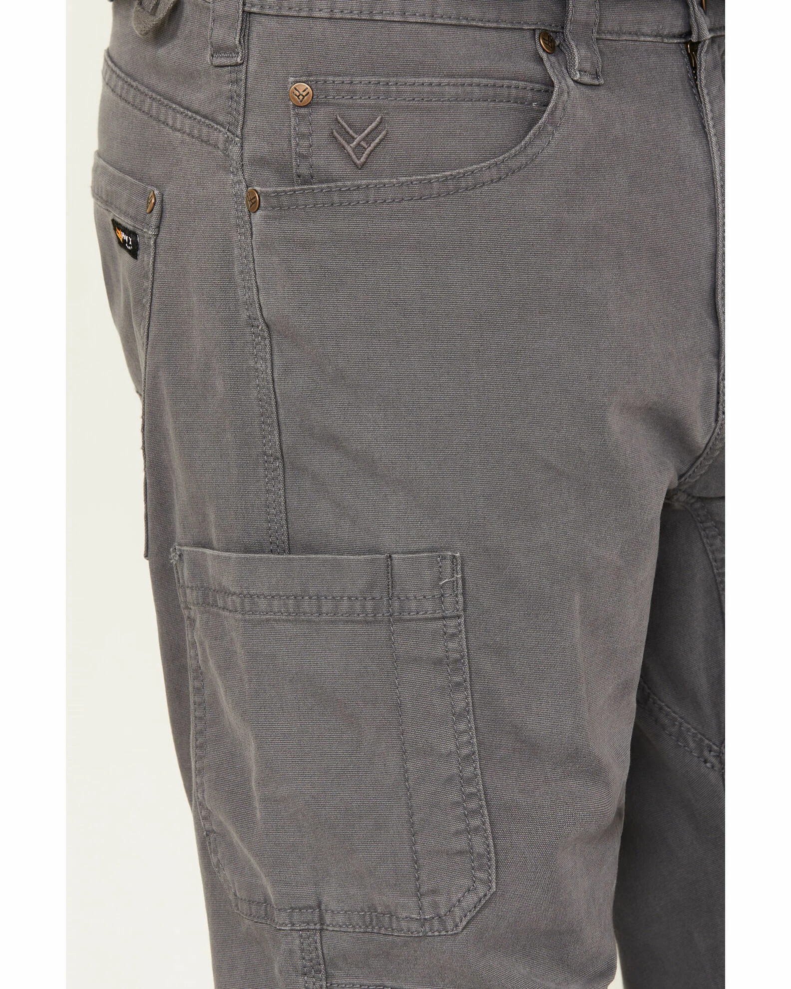 Hawx Men's Washed Stretch Work Pants Medium Grey 4 Hawx Men's Washed Stretch Work Pants Medium Grey - Image 2