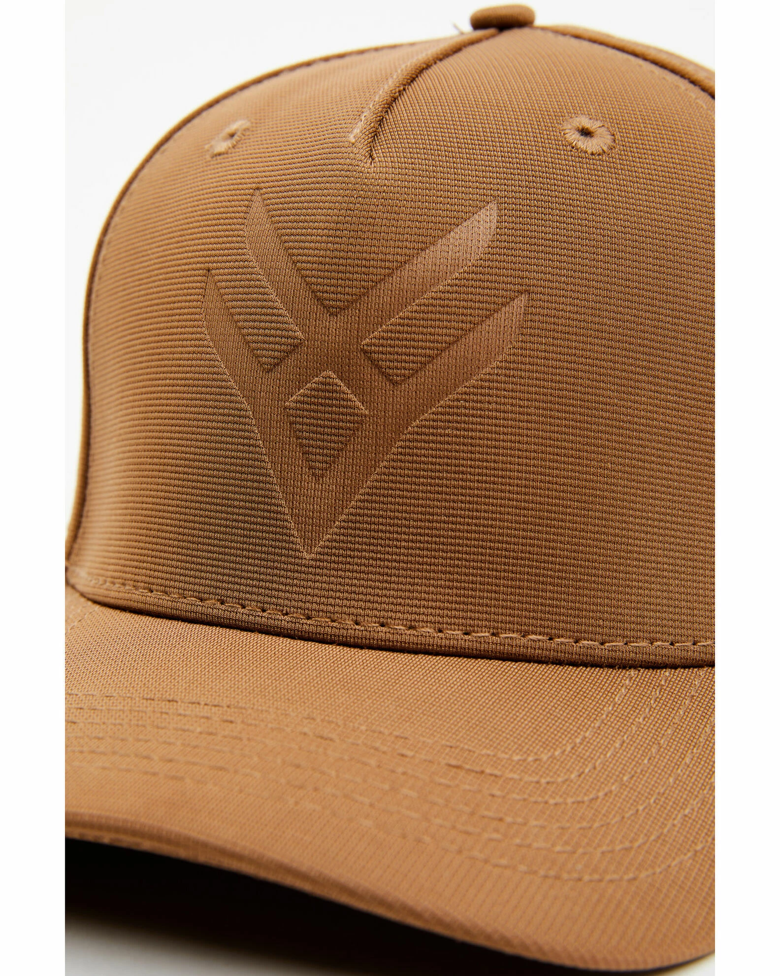 Hawx Men's Embossed Logo Solid Ball Cap Pecan 4 Hawx Men's Embossed Logo Solid Ball Cap Pecan - Image 2