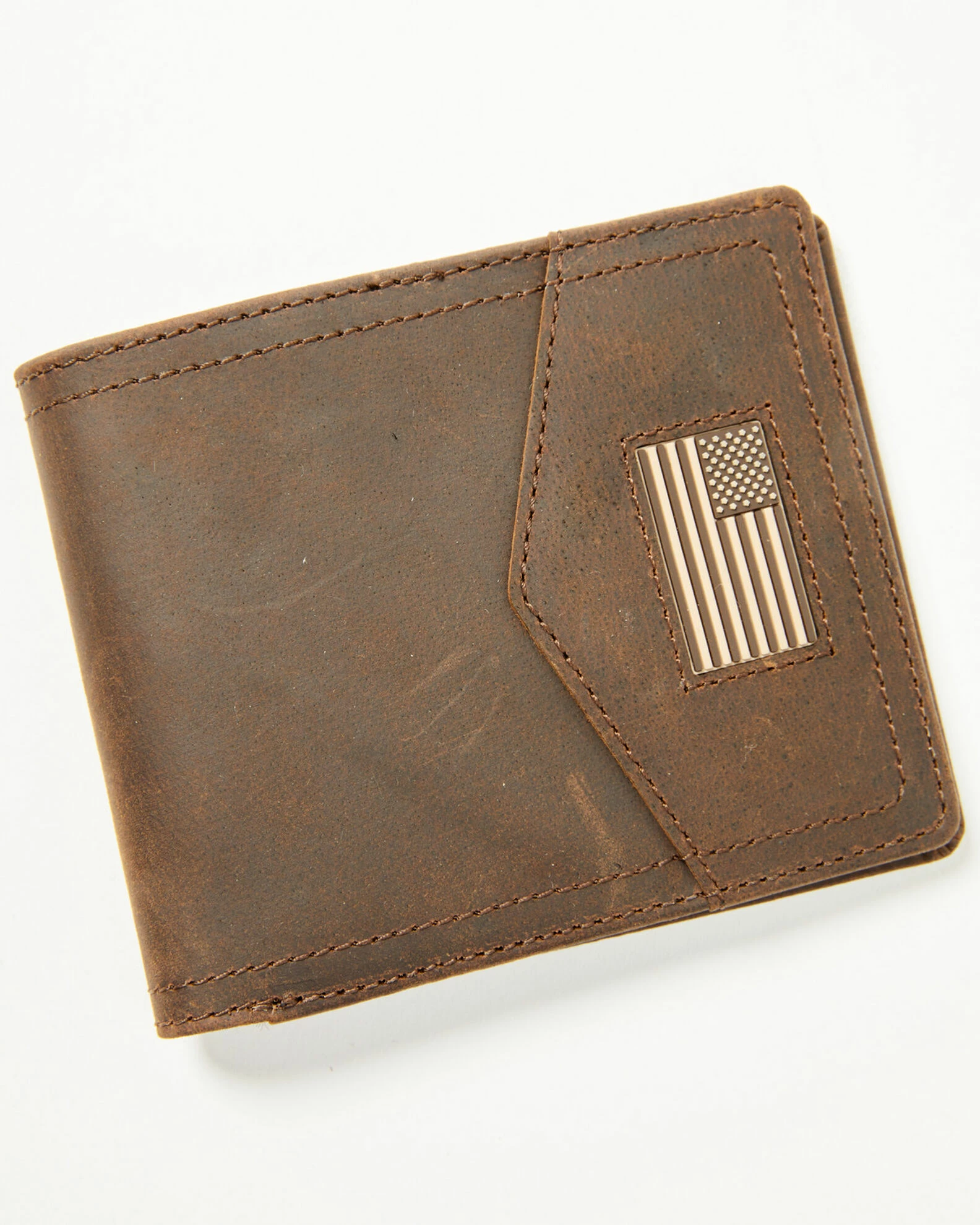 Hawx Men's Bi-Fold Wallet Brown 2 Hawx Men's Bi-Fold Wallet Brown